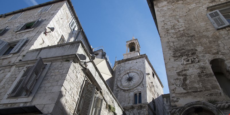 streets of the old town of Split, Croatia